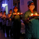 In Kolkata, health care staff also lit candles and diyas in solidarity.